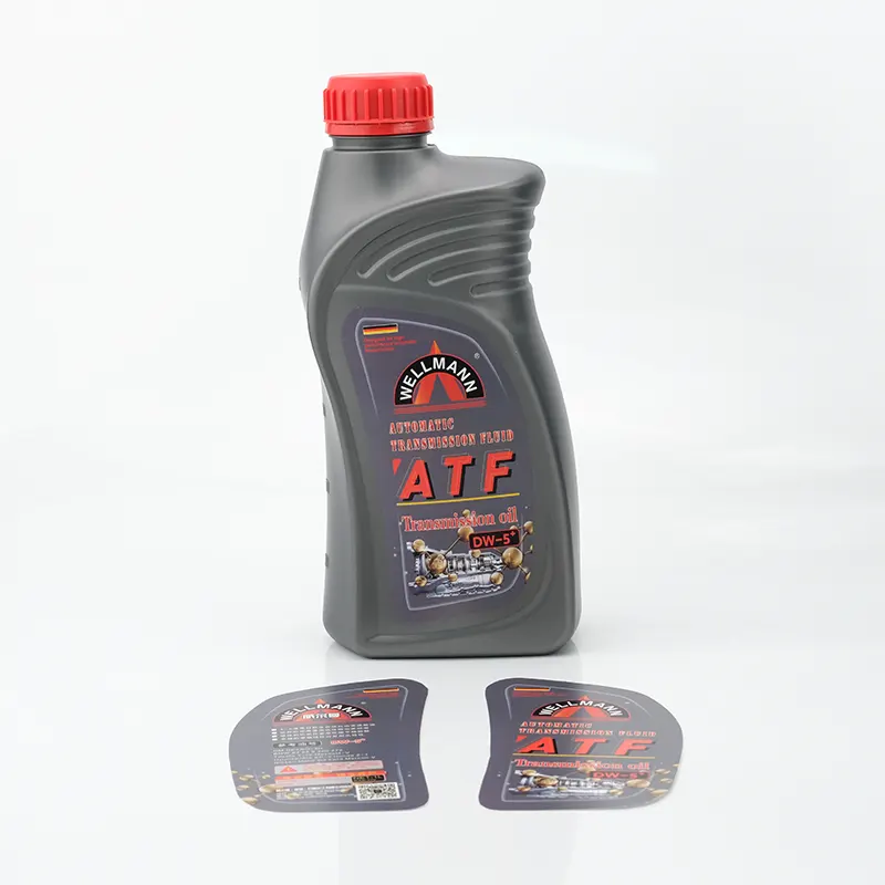 ขวดน้ำมัน HDPE แบบเป่าขึ้นรูปพร้อมฉลาก IML